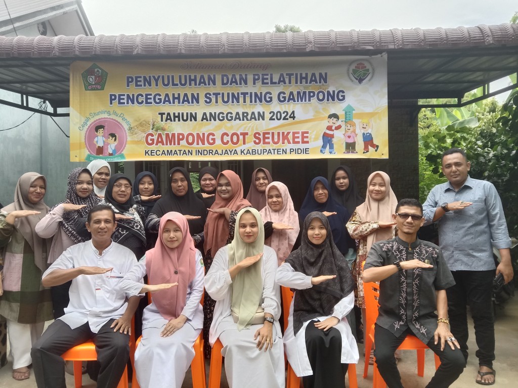Pemerintah gampong menekan angka stunting lewat penyuluhan dan pelatihan yang dilaksanakan 