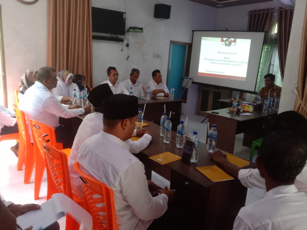 Peningkatan kapasitas Aparatur Gampong & TPG selalu dilakukan lewat pelatihan dengan dana APBG