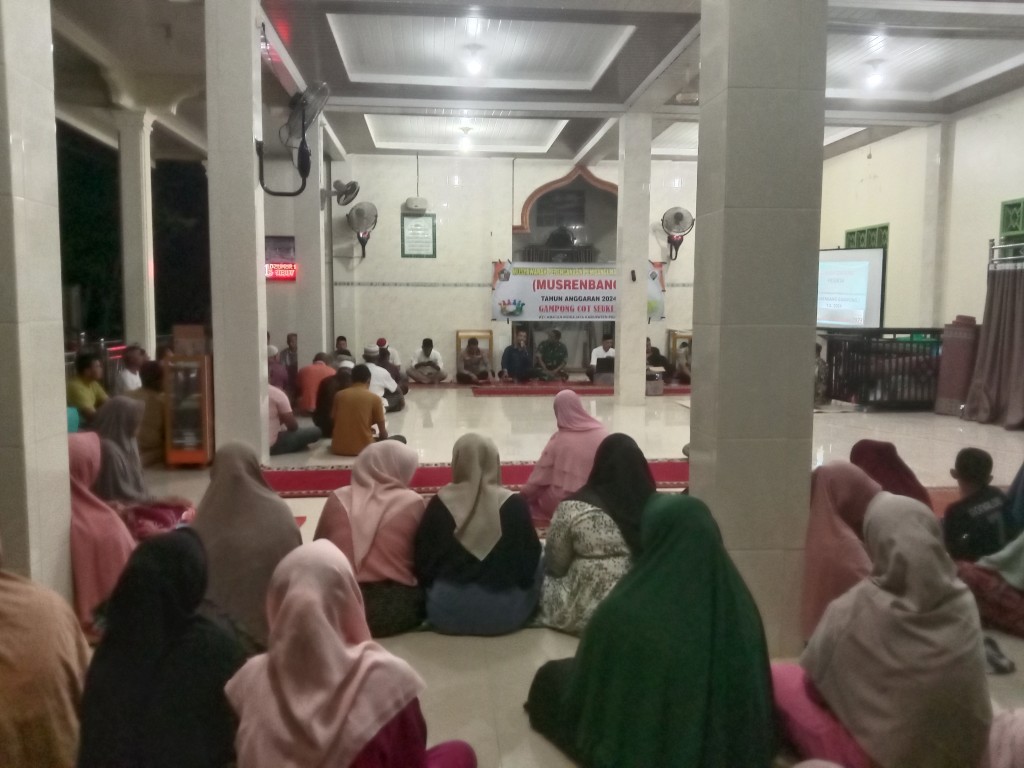 Pelaksanaan musyawarah di Gampong selalu melibatkan seluruh masyarakat yang ada di gampong 